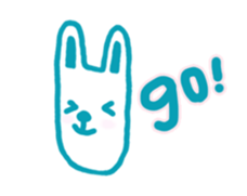 Mr. long face rabbit sticker #12820711