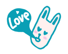 Mr. long face rabbit sticker #12820712