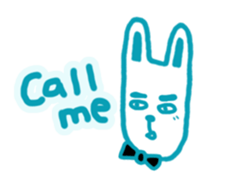 Mr. long face rabbit sticker #12820716