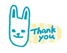 Mr. long face rabbit sticker #12820717
