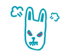 Mr. long face rabbit sticker #12820719