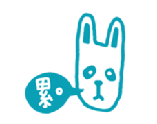 Mr. long face rabbit sticker #12820720