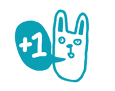 Mr. long face rabbit sticker #12820725