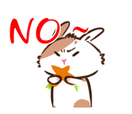 Naughty rabbit with little Kokichi sticker #12820889