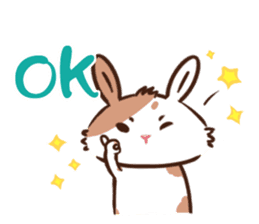 Naughty rabbit with little Kokichi sticker #12820896