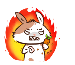 Naughty rabbit with little Kokichi sticker #12820914