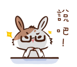 Naughty rabbit with little Kokichi sticker #12820917