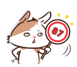 Naughty rabbit with little Kokichi sticker #12820919