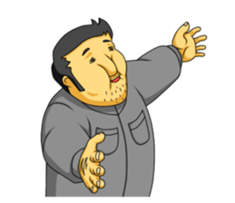 workers of the town factory sticker #12821010