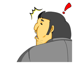 workers of the town factory sticker #12821015