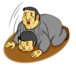 workers of the town factory sticker #12821019