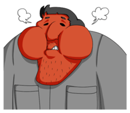 workers of the town factory sticker #12821020