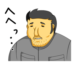 workers of the town factory sticker #12821029