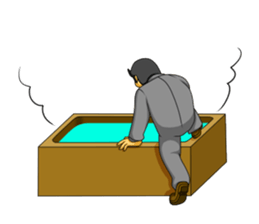 workers of the town factory sticker #12821032