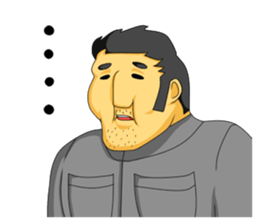 workers of the town factory sticker #12821041