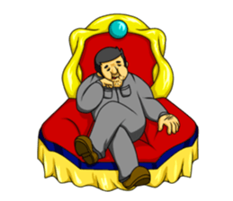 workers of the town factory sticker #12821044