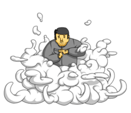 workers of the town factory sticker #12821045