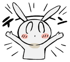 child rabbit:cloud sticker #12822653