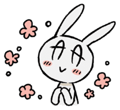 child rabbit:cloud sticker #12822654