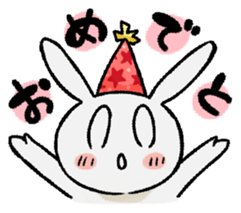 child rabbit:cloud sticker #12822669