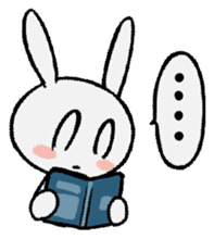 child rabbit:cloud sticker #12822670