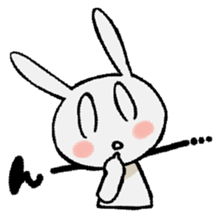 child rabbit:cloud sticker #12822676