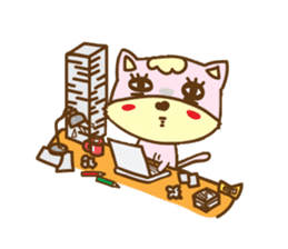 Sweet Potato Cat sticker #12823365