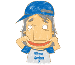 Uncle Love - playing baseball sticker #12823814