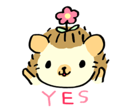 everyday hedgehog sticker #12825512