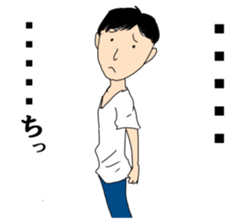 The man unemployed by waste sticker #12825967