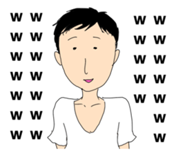 The man unemployed by waste sticker #12825984