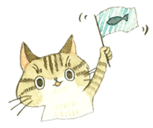 Kijitora cat Kotestu sticker #12826629