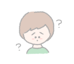 girls of a short forelock and friends sticker #12827223