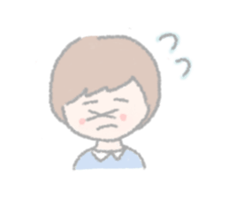 girls of a short forelock and friends sticker #12827235