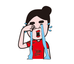 Go for middle-aged aunt sticker #12827792