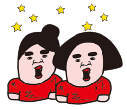 Go for middle-aged aunt sticker #12827800