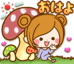 Leisurely a girlfriend happy Halloween sticker #12828406