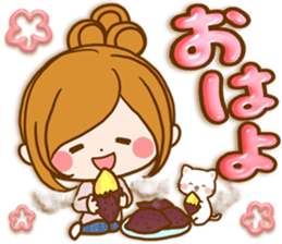 Leisurely a girlfriend happy Halloween sticker #12828407