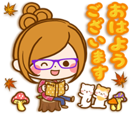 Leisurely a girlfriend happy Halloween sticker #12828408