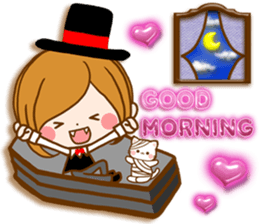 Leisurely a girlfriend happy Halloween sticker #12828409