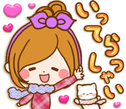 Leisurely a girlfriend happy Halloween sticker #12828413