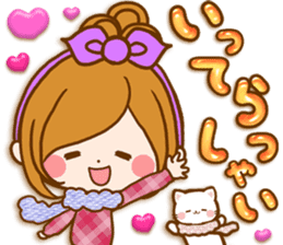 Leisurely a girlfriend happy Halloween sticker #12828413