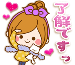 Leisurely a girlfriend happy Halloween sticker #12828417