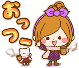 Leisurely a girlfriend happy Halloween sticker #12828427