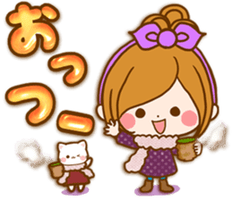 Leisurely a girlfriend happy Halloween sticker #12828427