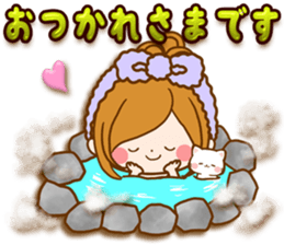 Leisurely a girlfriend happy Halloween sticker #12828428