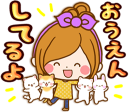 Leisurely a girlfriend happy Halloween sticker #12828431