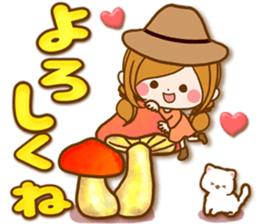 Leisurely a girlfriend happy Halloween sticker #12828432