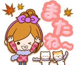 Leisurely a girlfriend happy Halloween sticker #12828439