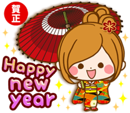 Leisurely a girlfriend happy Halloween sticker #12828445